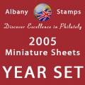 2005 Year Set of 9 Minisheets